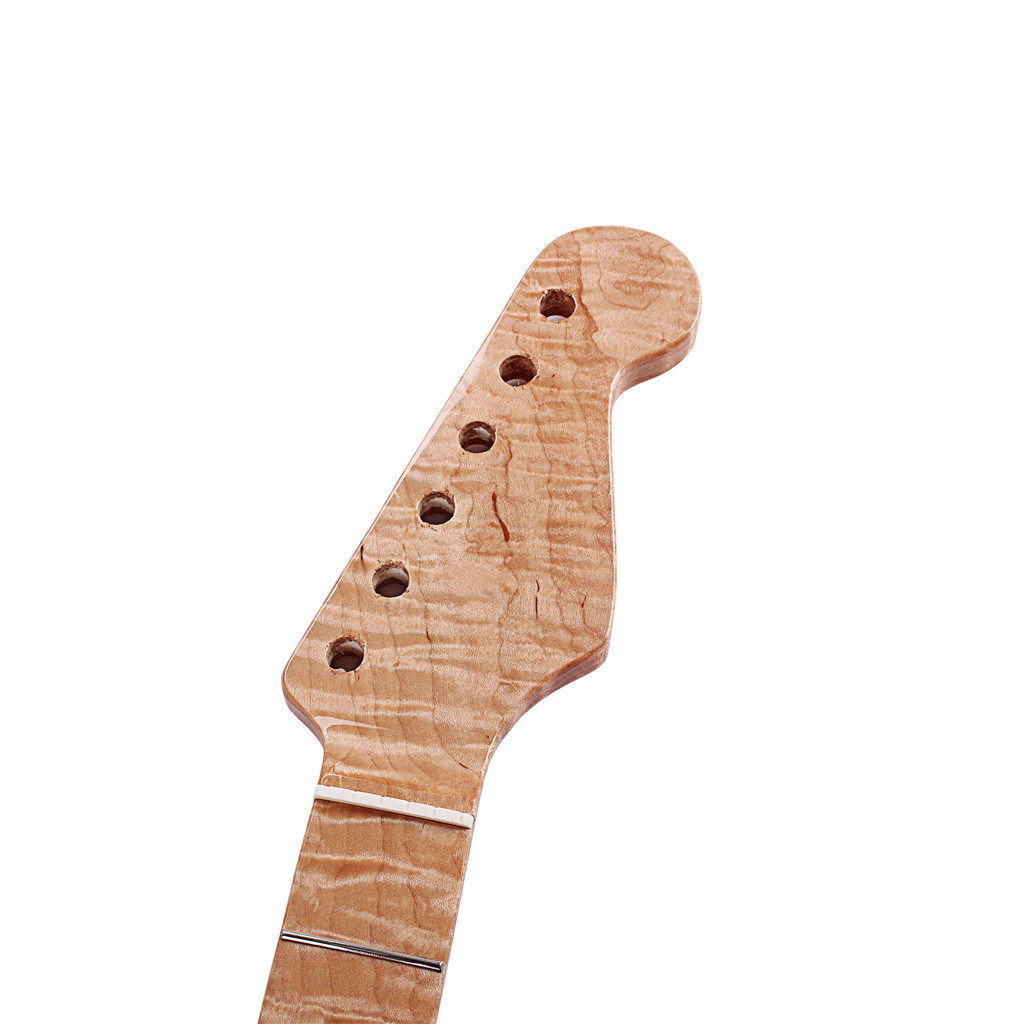 Замена шеи Fender Stratocaster 21 Frets Кленовый для электрической гитары ST Abalone Dots Tiger Flame