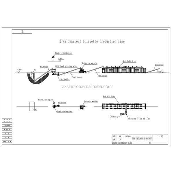 2026*1530*1760mm Charcoal Activated Carbon Briquette Machine with Advanced Technology