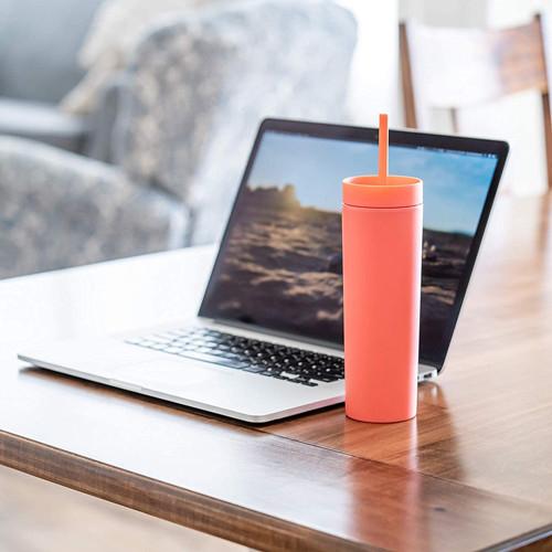 16oz Double Wall Matte Pastel Colored Acrylic Tumblers With Lids And Straws