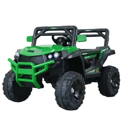 Один кнопка запустить электрический ребенок ездить на игрушечный автомобиль для детей 4 колеса электрический игрушечный автомобиль