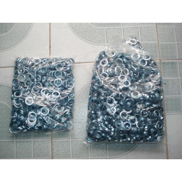 Small Metal Grommets 13.5 MM  Corrosion Prevention For Electric Eyelet Machine