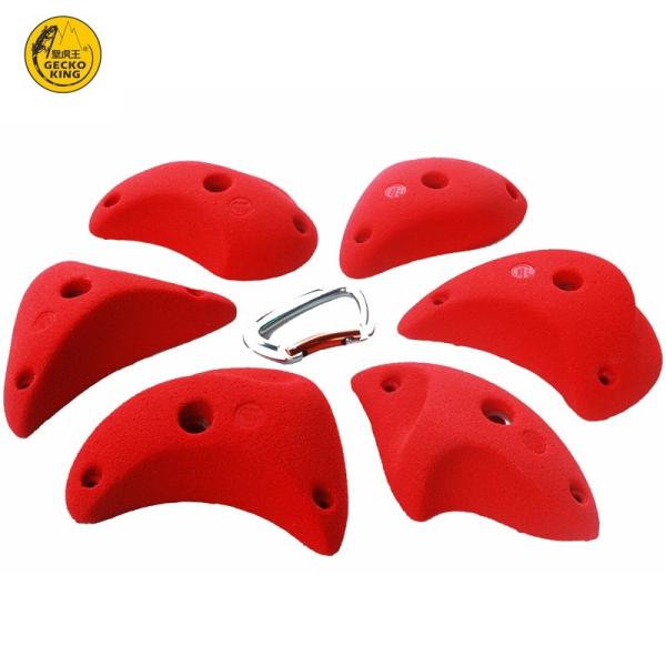 CE Certified M Size Rock Climbing Holds for Climbing Walls in Blue Color and Suitable