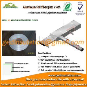 Aluminum foil fiberglass cloth