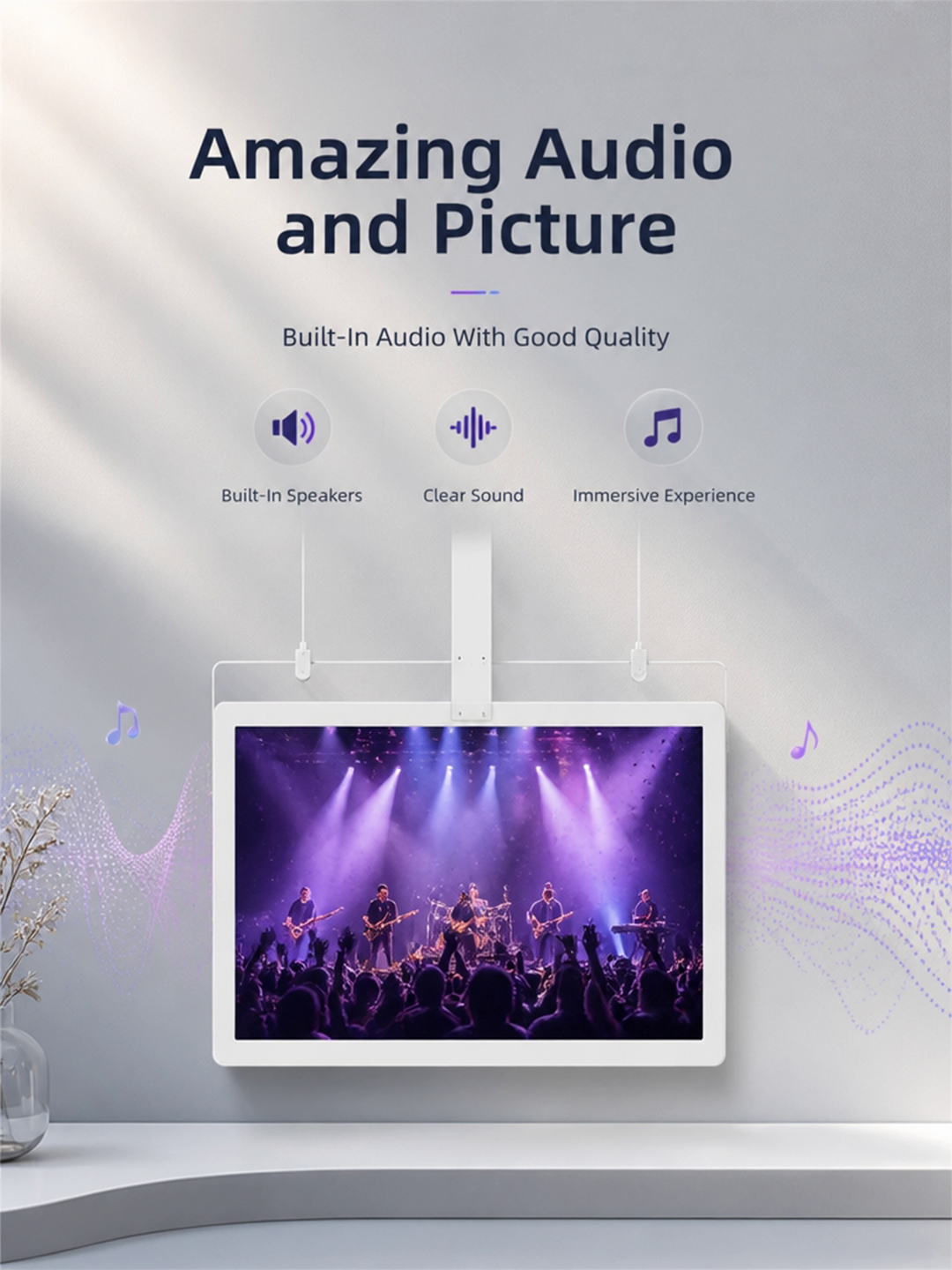 Ceiling Mount Double Sided Advertising Display RK3288 Android Digital Signage Sunlight Readable Hanging Window Screen
