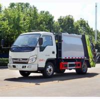 Caminhão de lixo diesel traseiro do caminhão de lixo do carregador do Euro 4 de Foton com compressor