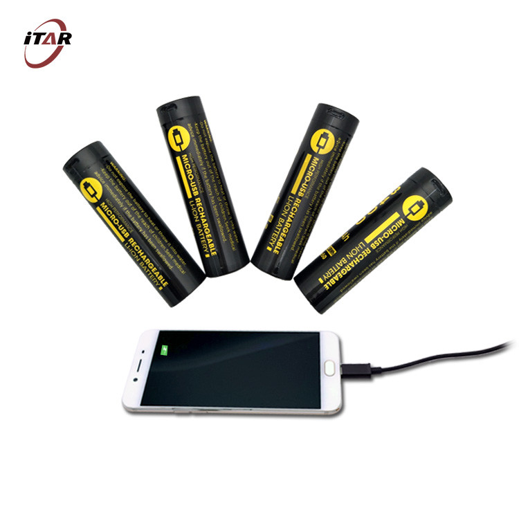 500 батарей 2600mAh иона Li циклов перезаряжаемые тип поручать USB 3,7 вольт c