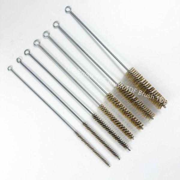 Twisted Wire Brush - Fine-Bore Industrial Pipe Cleaning & Rust Removal (Customizable)