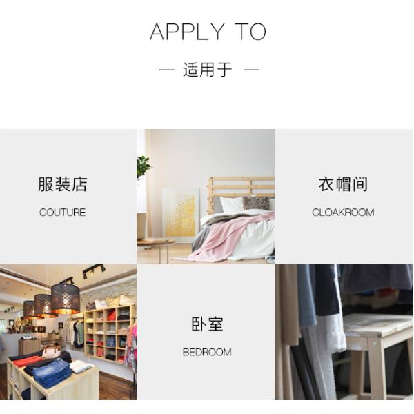 Metal L32cm Floor Standing Clothes Rack Corrosion Resistant