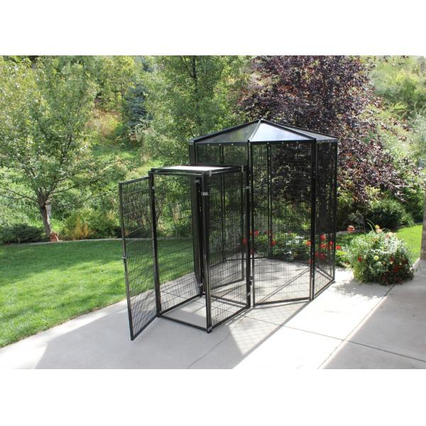 Welded Wire Lifestyle Deluxe Metal Bird Aviary Powder Coated Black Color
