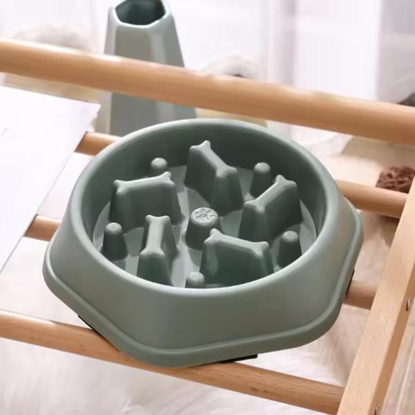 Anti Slip Slow Feeder Pet Bowls Round Anti Choke Feeding Bowl Eco Friendly
