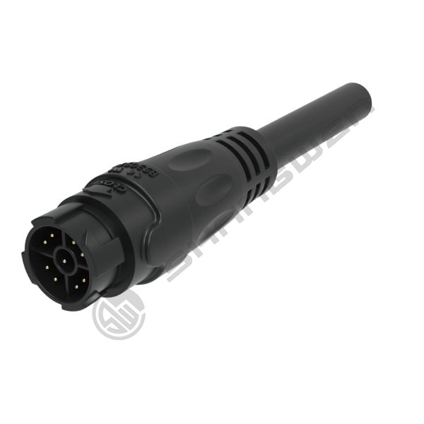 Industrial 9 Pin Waterproof Connector Male Socket IP67 Connector
