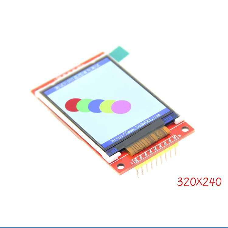 2.2-дюймовый LCD модуль, разрешение 320х240.