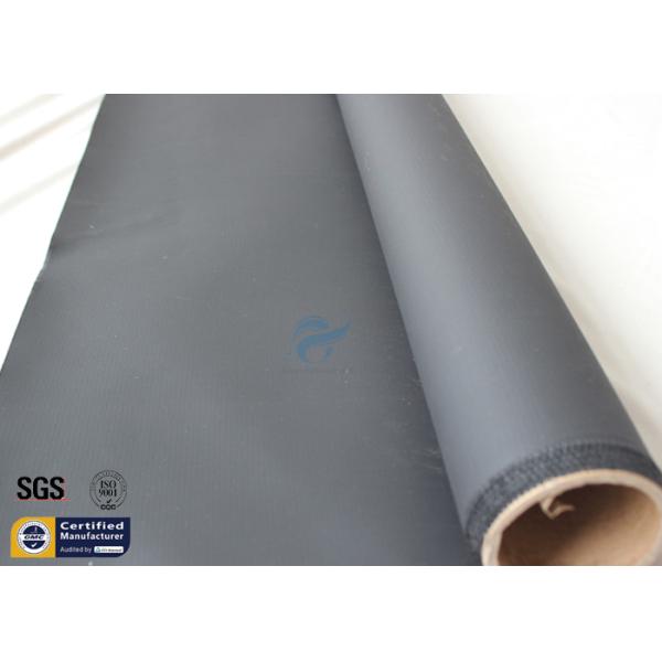 Acrylic Coated Fiberglass Fire Blanket Cloth 530GSM 0.43mm Black 500℉ 39
