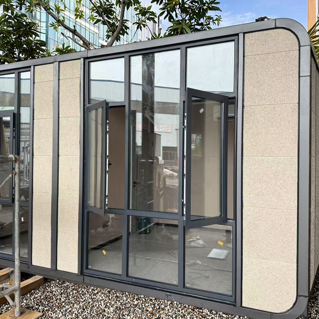 Durable Eco-Friendly Prefab Tiny Cabin Flat-Pack Assembly Habitat Apple Container House   Tiny Home Prefabricated