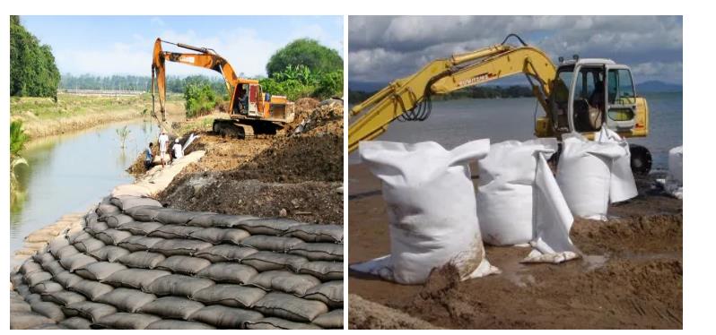 шуга 30m Dewatering не сплетенные сумки Geo заиливает сумки для драгировать