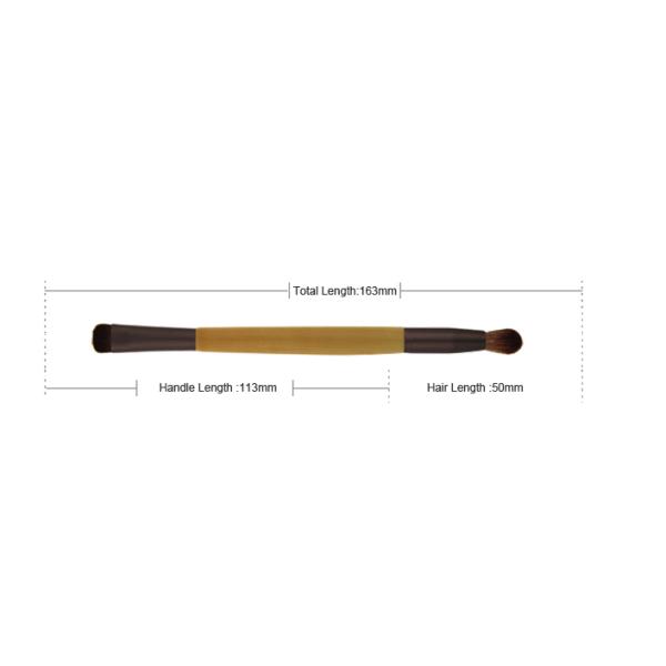 Bamboo Handle Mini Makeup Blending Brush Cosmetic Weasel Hair 163mm
