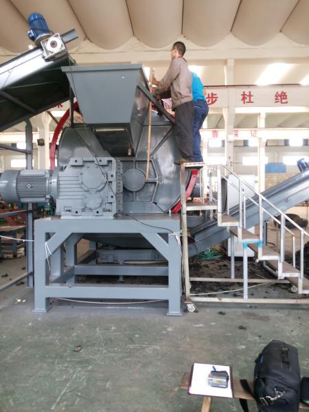 ZPS-1200 Used Tire Shredder  Tyre Shredding Equipment For Waste Tire Recycling Line