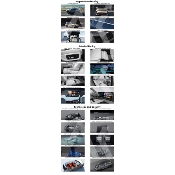 Версия CLTC 215km Li L9 2023 Pro 180 гибрид мест большой SUV дверей 6 km/h 5