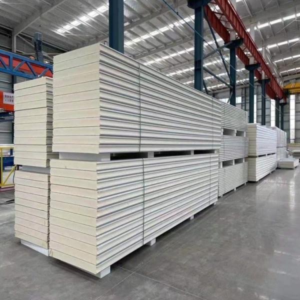 Estrutura de aço painel de isolamento de parede externa 50mm para casa de contêineres móvel