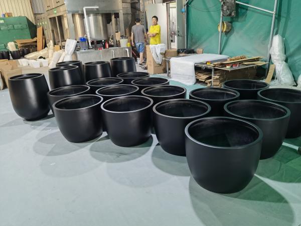 Set de vasos de flores de resina de fibra de vidro para jardim suculento