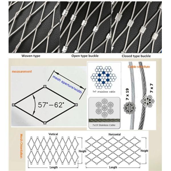 Сетка веревочки провода нержавеющей стали 316 корозии балюстрады анти- для защиты и безопасности