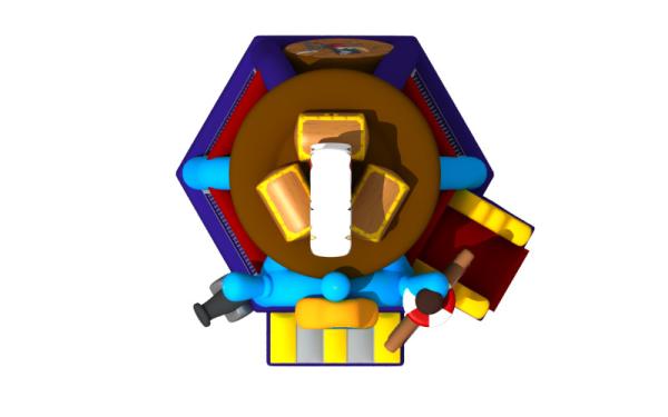 Commercial Inflatable Combos Pirate Theme Blow Up Bouncy House With Slide Jumping Castle For Rental