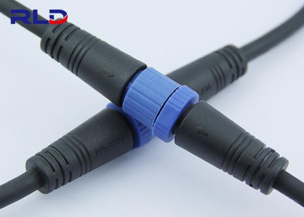 Industrial Outdoor Lighting Cable Connectors 3 Pin Waterproof Connectors