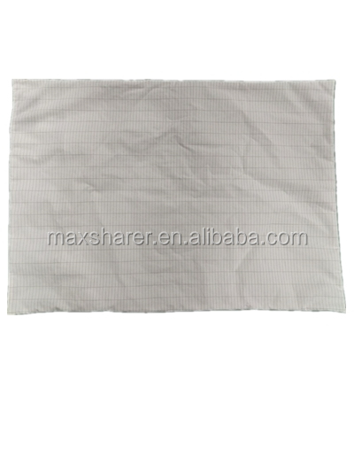 China Factory Size Customized Silver Fiber Cotton Organic Grounded Earth White Bed Sheet Bedding Flat Fitted Sheet