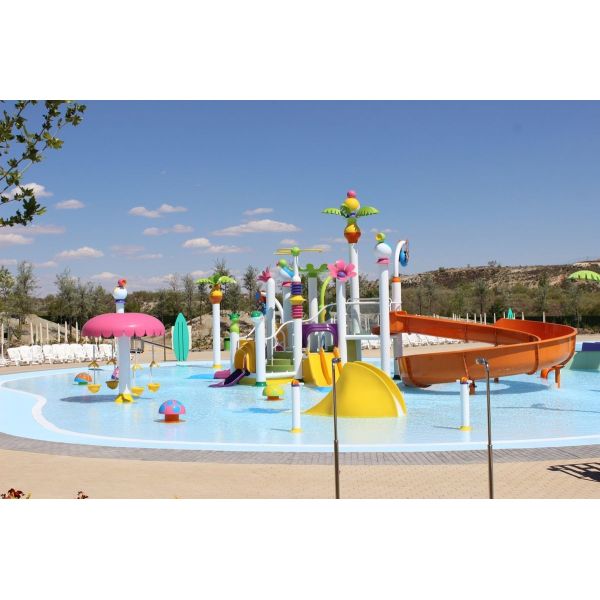 Amusement Theme Park Water Splash Pad Aqua Kids Water Slide Interactive Water Play