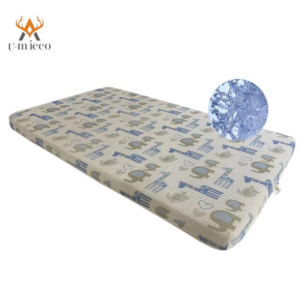 Non Slip Bottom Polymer Fibers POE Mattress With 3D Mesh Cover