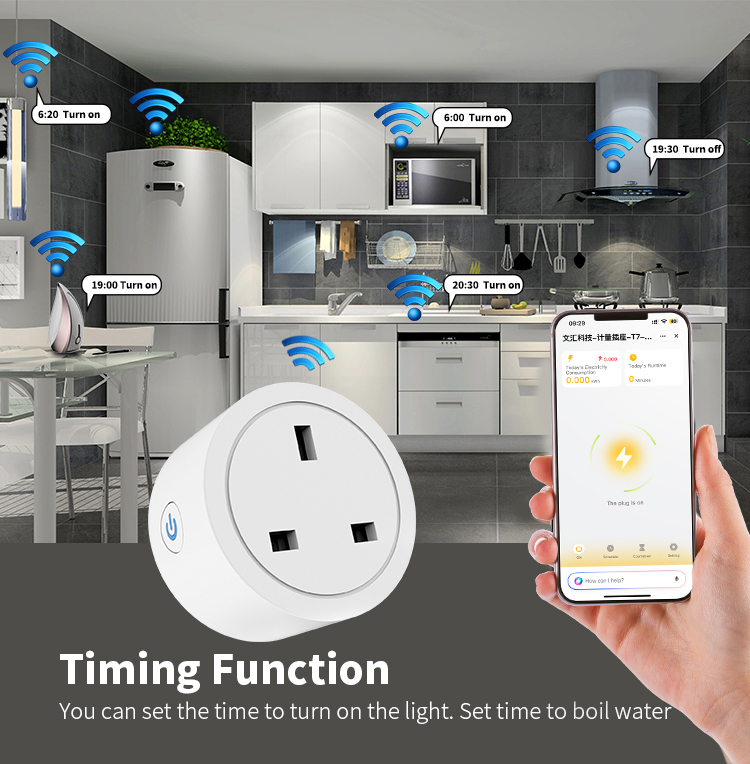 UK Smart Plug: Voice/App Control, 16A, Dual‑Band WiFi, Energy Monitor