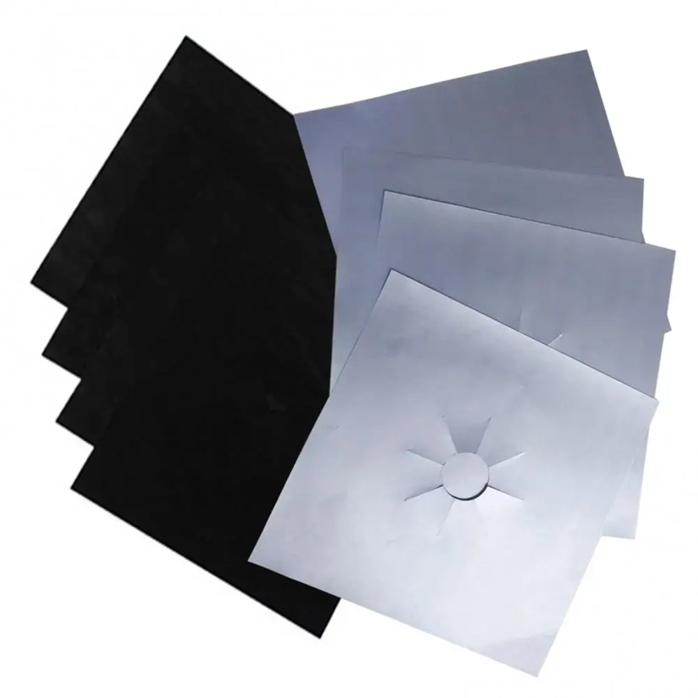 Reusable Square Foil Gas Hob Protector Liner Tray for Eco-Friendly Kitchen Accessories
