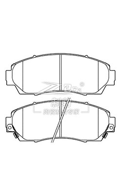 2009 Honda CRV Тормозные подушки D1089, 45022-SHJ-A50 передние керамические поду