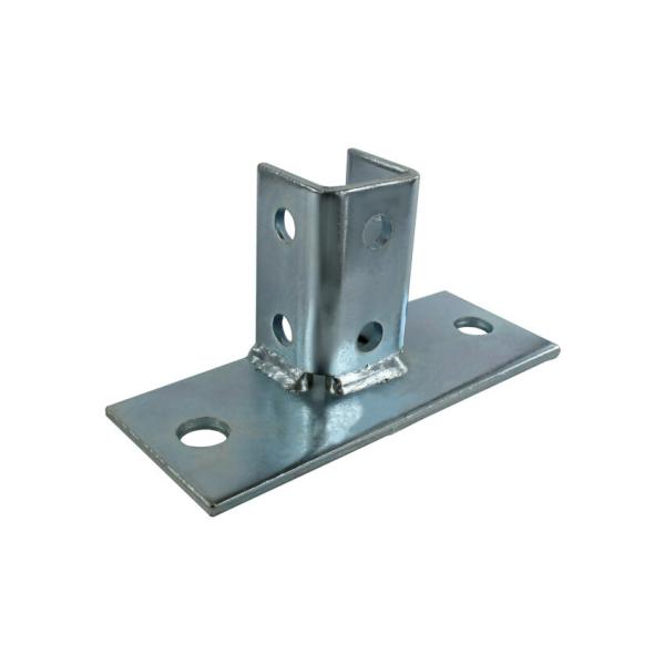 Galvanized Steel Channel Base Plate 6mm Thickness Q235 Material