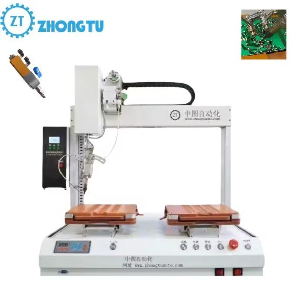 Zhongtu Desktop Automatic Soldering Machine Equipment with Dual Stations for PCB Soldering
