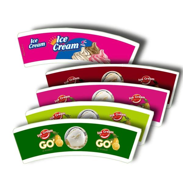 Ventilateur de tasse en papier recouvert de PLA biodégradable, tasse en papier vierge certifiée FSC