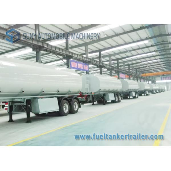 Mechanical / Pneumatic 35m3 Oil Tank Trailer Tandem Axle Trailer