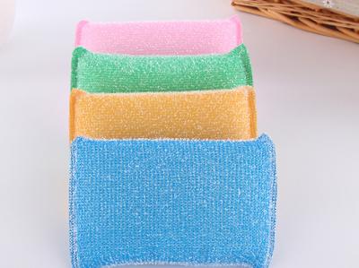 Eco Friendly Non Abrasive Cleaning Pads Strong Water Absorption With Plastic Thread