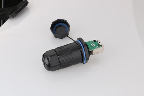 CNLINKO LP24 RJ45 Waterproof Connector LED Display Connector IP68 Waterproof Rj45 Connector