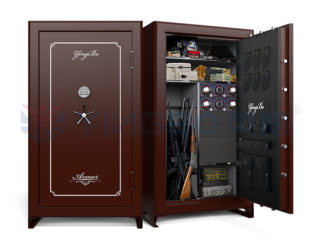 Heavy Duty Solid Steel Gun And Document Safe Anti-Pry Security Weapen Cabinet