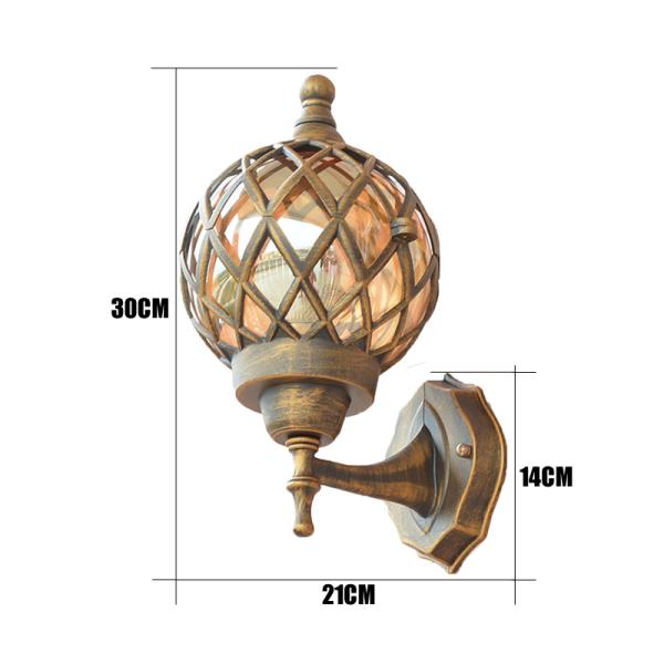 Outdoor wall lamp garden lamp waterproof outdoor balcony garden villa door retro wall lamp(WH-HR-87)