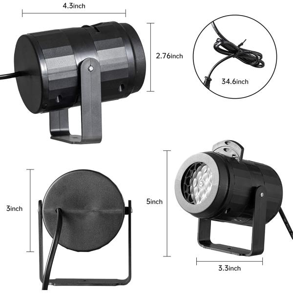 IP44 5000K Proyector láser de Navidad 16 imágenes Luces de Proyector de Navidad