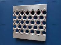 Résistance à l'usure ronde de la grille 450mm de sécurité d'envergure de poignée de passage couvert de trou