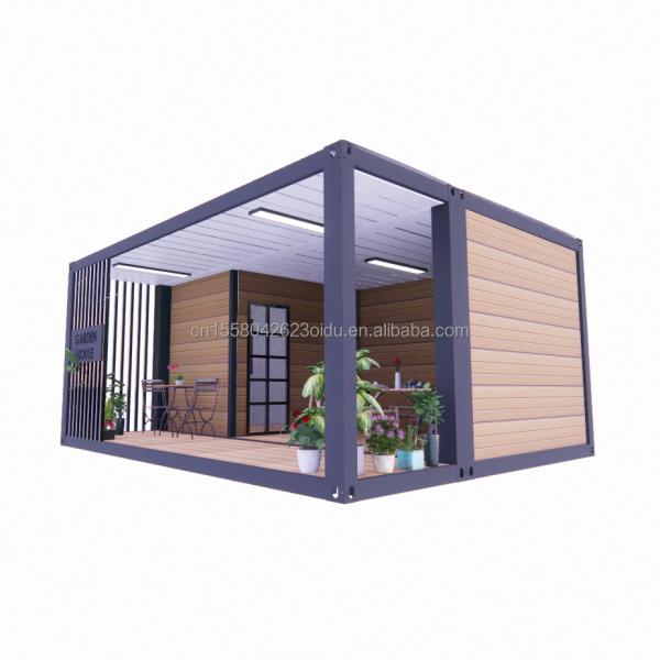 Customized Color 20ft Wooden House with Luxurious Garden Studio Flat Package Container and Mobile Bar Materials Used