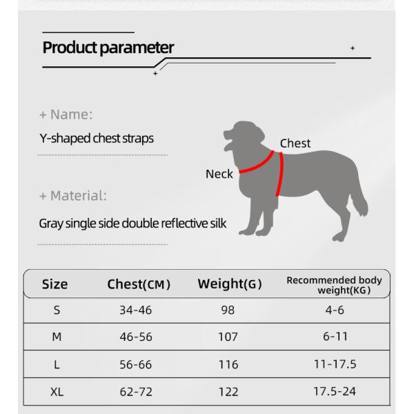 Домашний Y-образный шнур для собак Дыхательный отражающий шнур для маленьких и средних собак