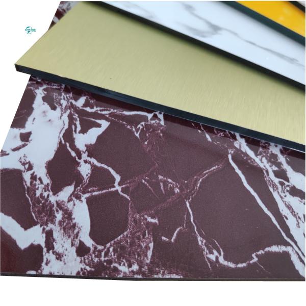 Painel composto de alumínio 2440mm ACP certificado pela TUV para aplicações de grãos de mármore