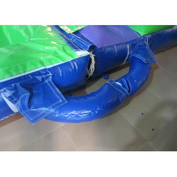 Dark Green Large Commercial Inflatable Water Slides / Bounce House With Slide