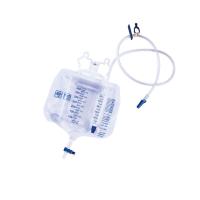 Sac adulte stérile jetable de drainage d'urine de valve de poussée de traction sans catégorie médicale d'Outle