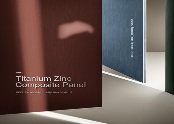 980mm Zinc Composite Panel , SGS Fire Retardant Aluminium Composite Panel