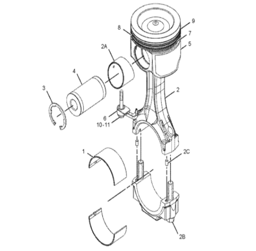 Кольцо поршеня двигателя КАТ К-12 К12 К13 3196 установило 238-2704 216-8570 197-9341 2382704 2168570 1979341